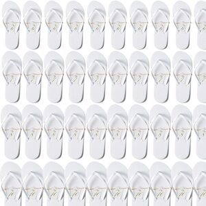 Set of Wedding Reception Flip Flops